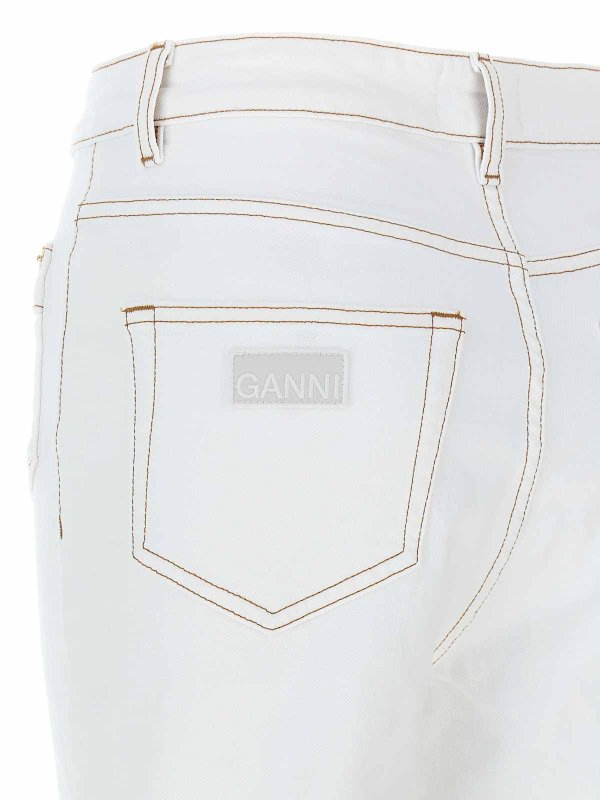 Bootcut Jeans - Weiß shop online: GANNI