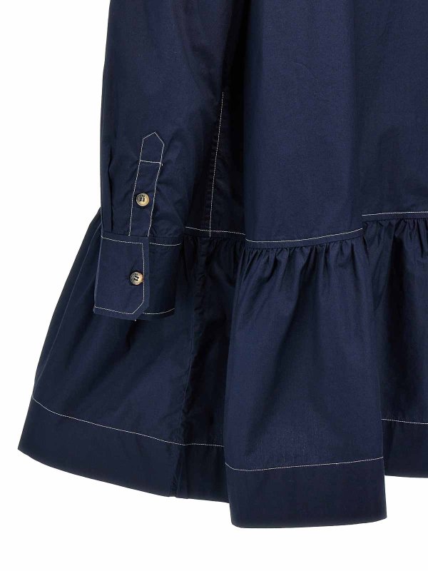 ショートドレス - ブルー shop online: GANNI