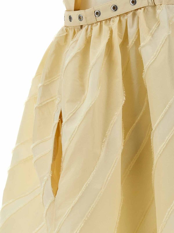 膝丈ドレス - ベージュ shop online: GANNI