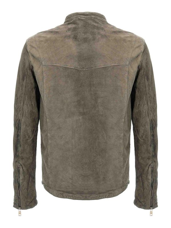 GIORGIO BRATO: giacche casual online - Giacca in pelle scamosciata per motociclisti