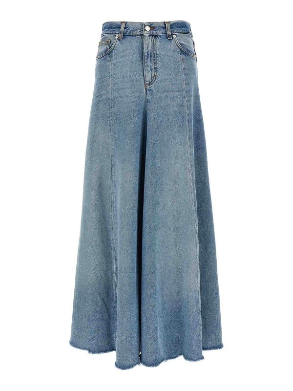 HAIKURE: Jupes midi et au genou - Jupe Midi - Bleu Clair