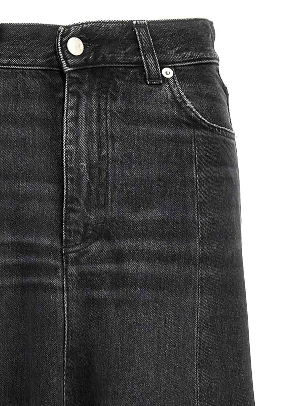 The Best Shops HAIKURE: ニーレングススカート＆ミディ丈 - 膝丈/ミディスカート - 黒