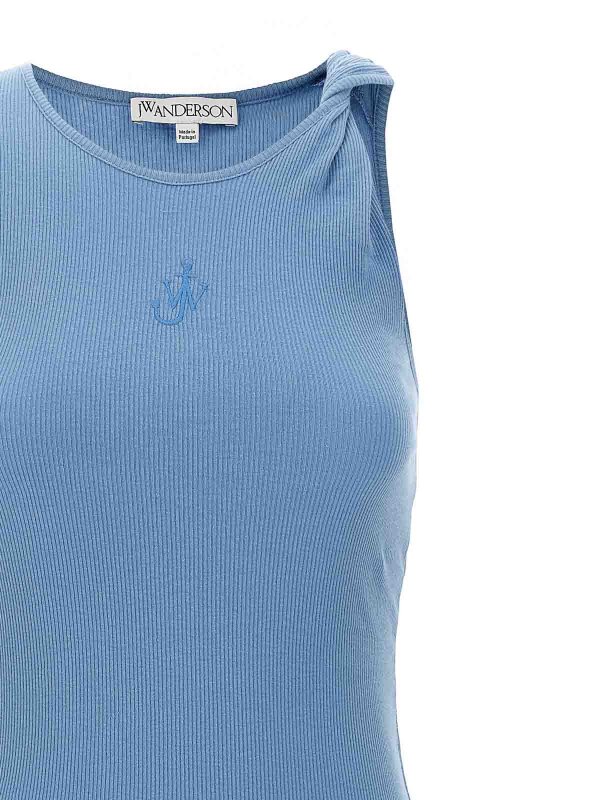 The Best Shops J.W. ANDERSON: Knielange Kleider - Knielanges Kleid - Hellblau