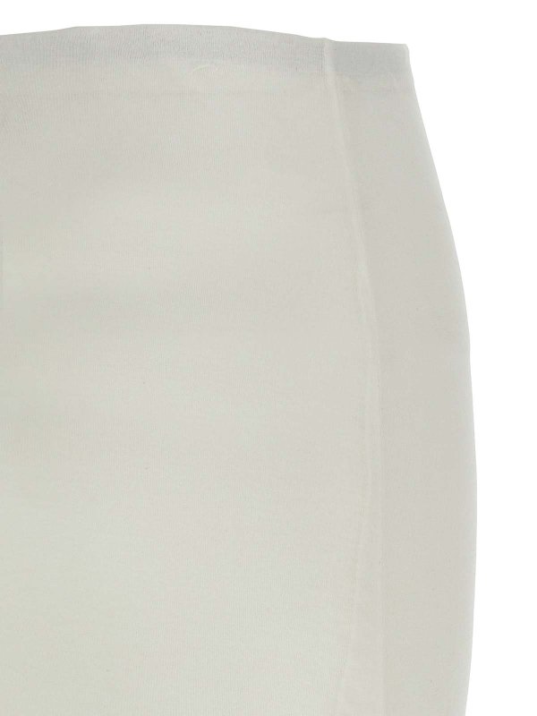Falda Semilarga - Blanco shop online: JIL SANDER