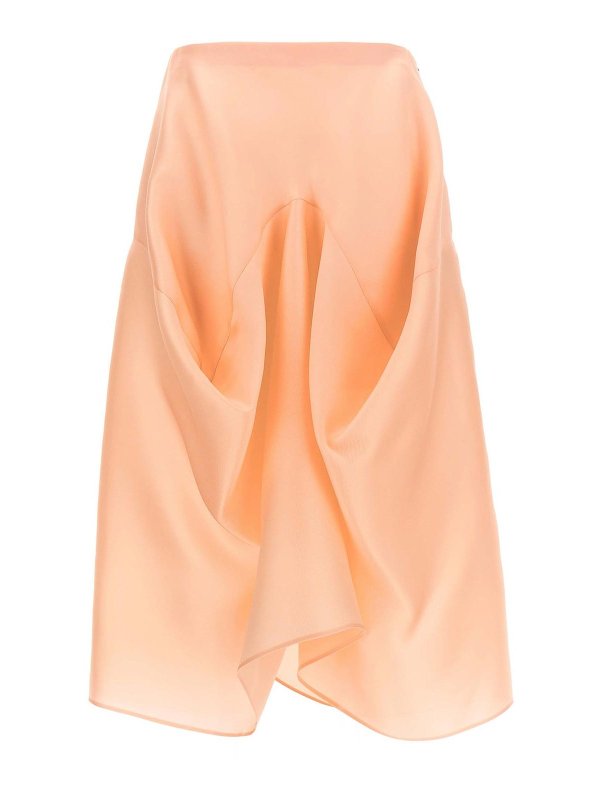 KHAITE: ニーレングススカート＆ミディ丈 - 膝丈/ミディスカート - ヌードカラー