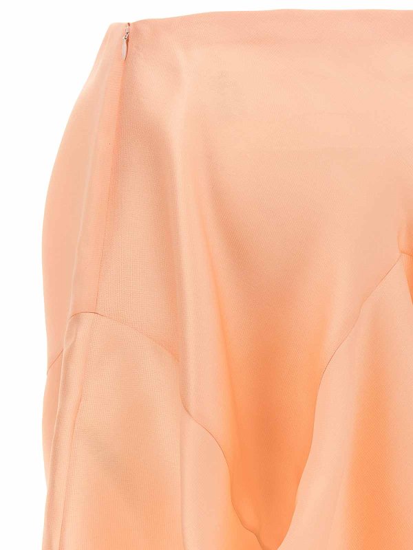 膝丈/ミディスカート - ヌードカラー shop online: KHAITE