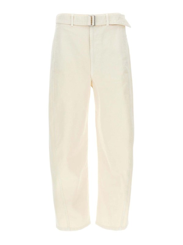 LEMAIRE: Jeans évasés - Jean Bootcut - Blanc