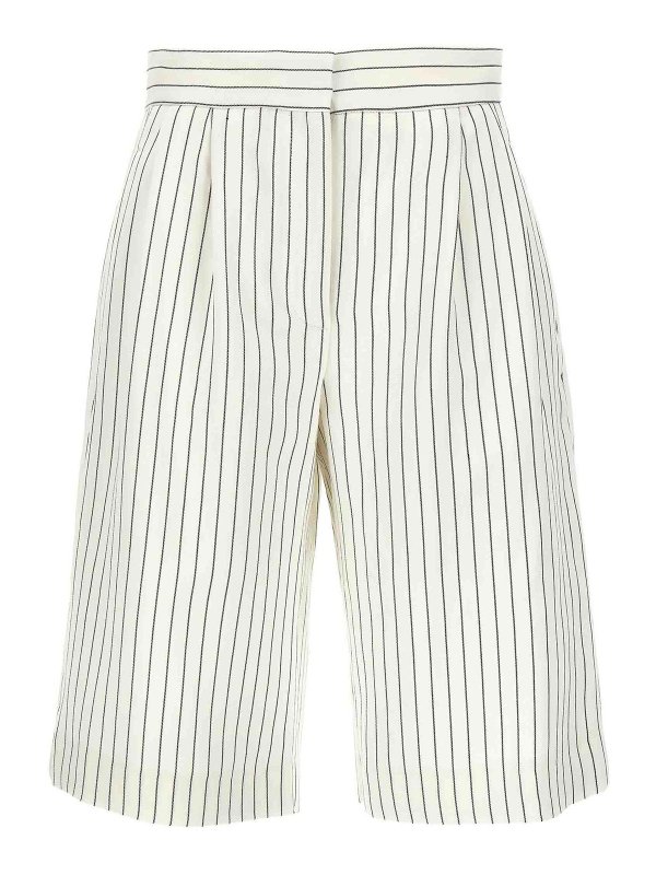 LOULOU STUDIO: トラウザーショーツ - ショートパンツ - 白