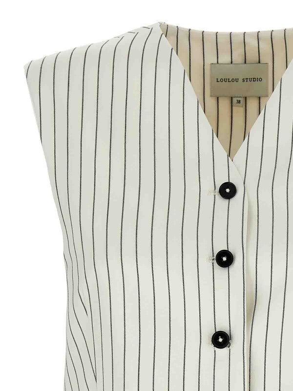 The Best Shops LOULOU STUDIO: maglieria gilet - Vanua gilet