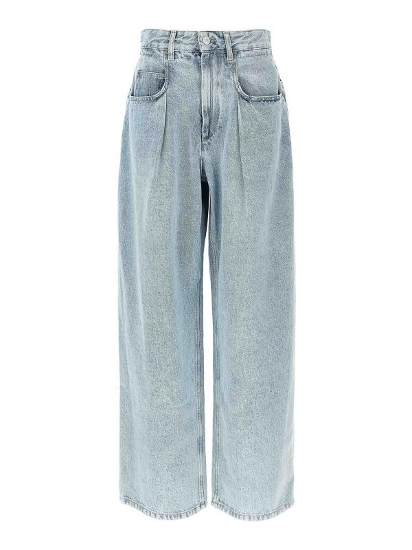 Isabel Marant Etoile: Bootcut - Bootcut Jeans - Hellblau