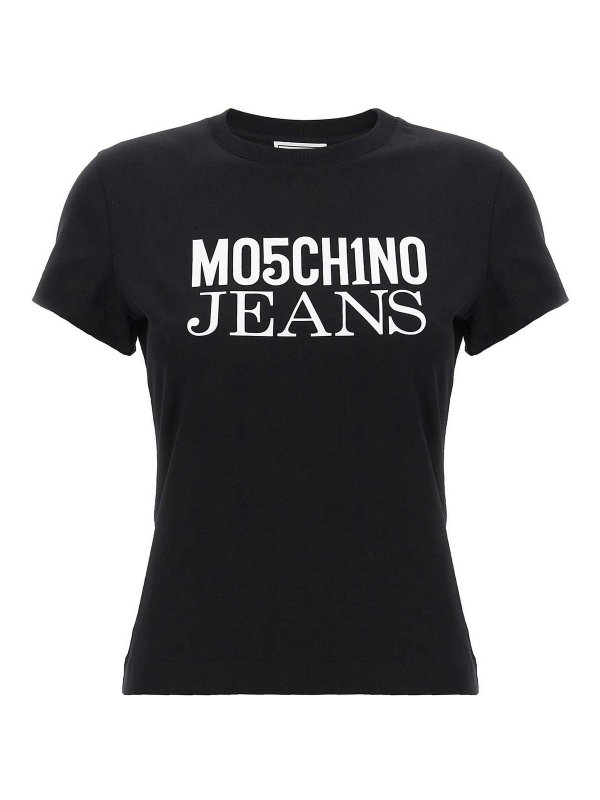 MOSCHINO JEANS: T-shirts - T-Shirt - Schwarz