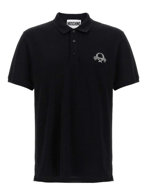 MOSCHINO: ポロシャツ - ポロシャツ - 黒