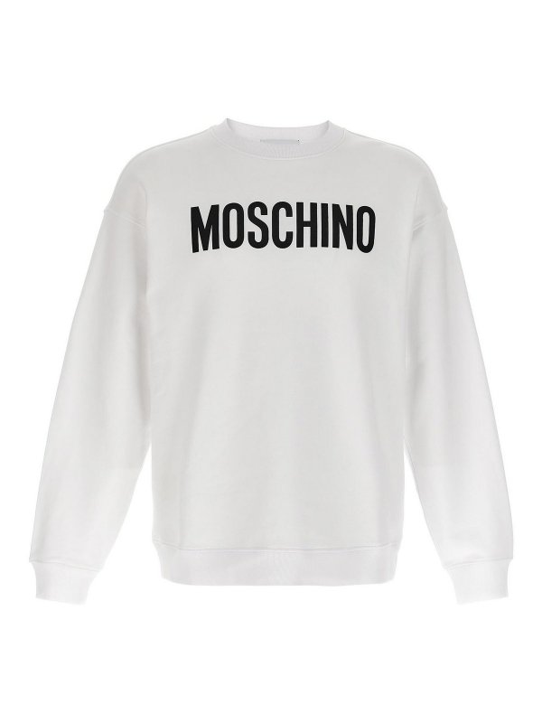 MOSCHINO: Sweatshirts & Pulls - Sweat-Shirts - Blanc