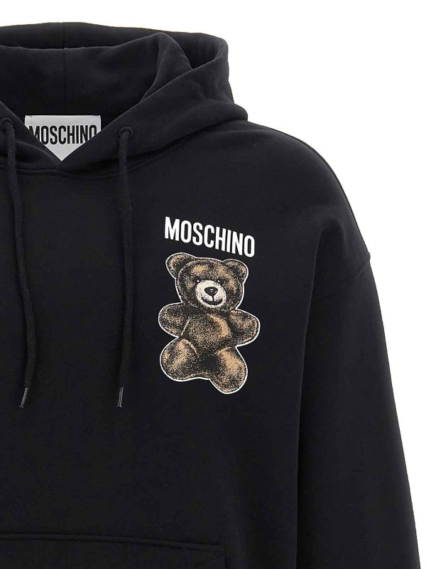 The Best Shops MOSCHINO: Sweatshirts & Sweaters - Teddy Print Hoodie