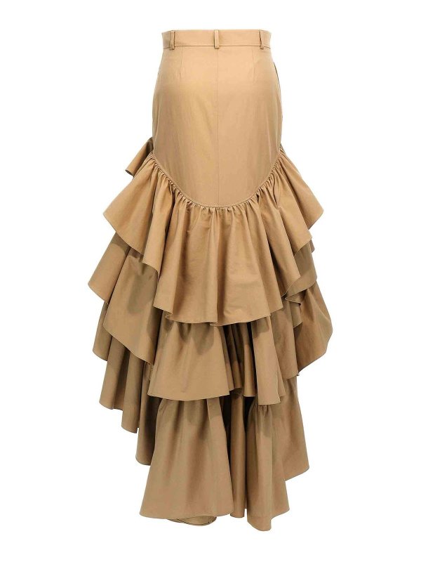 MOSCHINO: Knielange und Midi Röcke online - Midirock - Beige