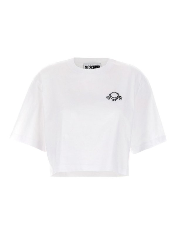 MOSCHINO: t-shirt - Maglietta da ricamo