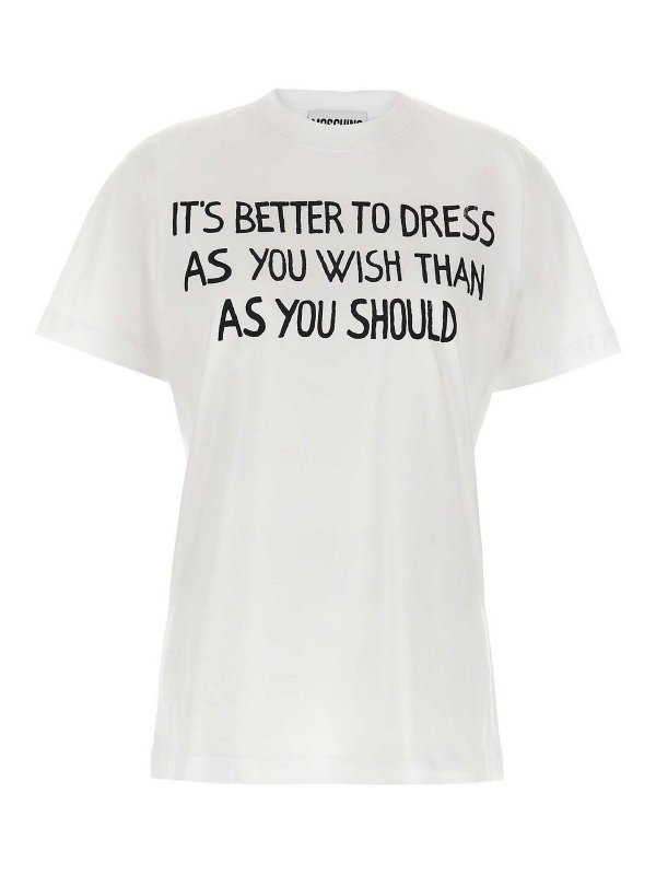 MOSCHINO: T-shirts - T-Shirt - Blanc