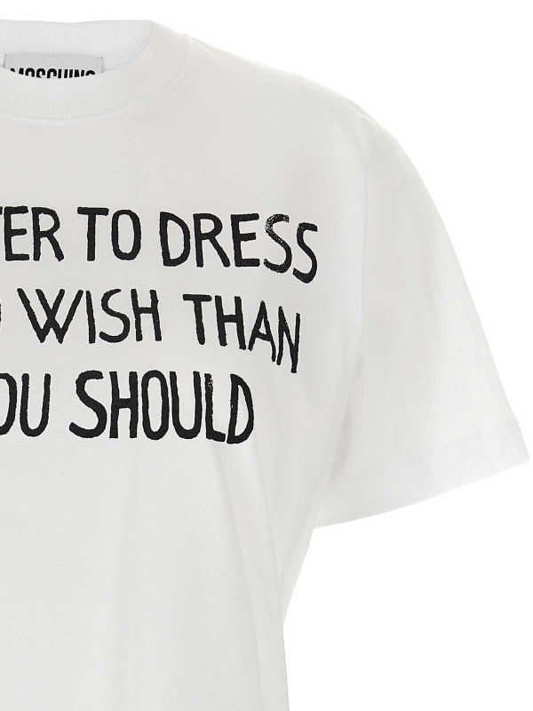 The Best Shops MOSCHINO: T-shirts - T-Shirt - Blanc