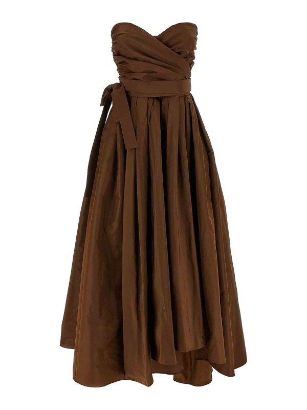 Pinko: Maxikleider - Maxikleid - Braun