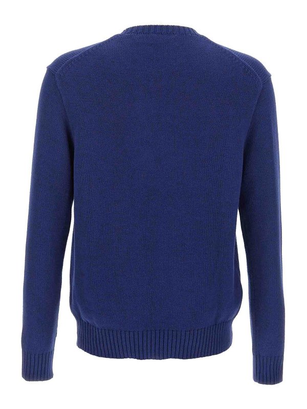 POLO RALPH LAUREN: Strickpullover mit Rundhalsausschnitt online - Rundhalspullover - Blau