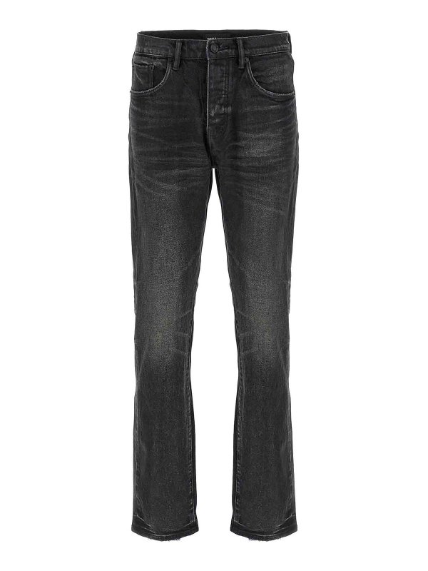 PURPLE BRAND: bootcut jeans - P005 Double Dip Coated Jeans