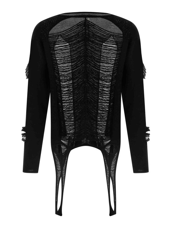 RICK OWENS: cardigans - Ls Top Sweater