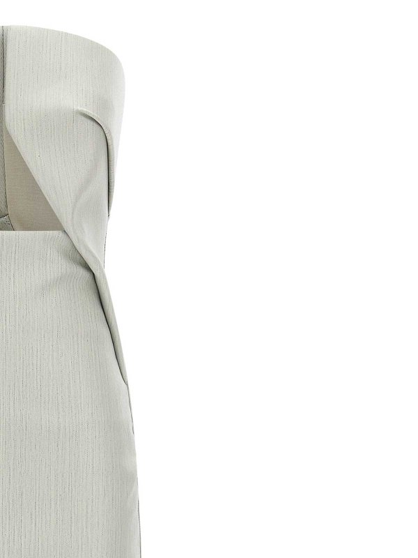 The Best Shops RICK OWENS: ニーレングスドレス - 膝丈ドレス - グレー