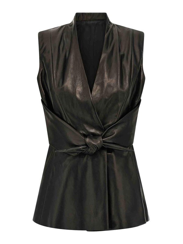 RICK OWENS: ベスト - ベスト - 黒