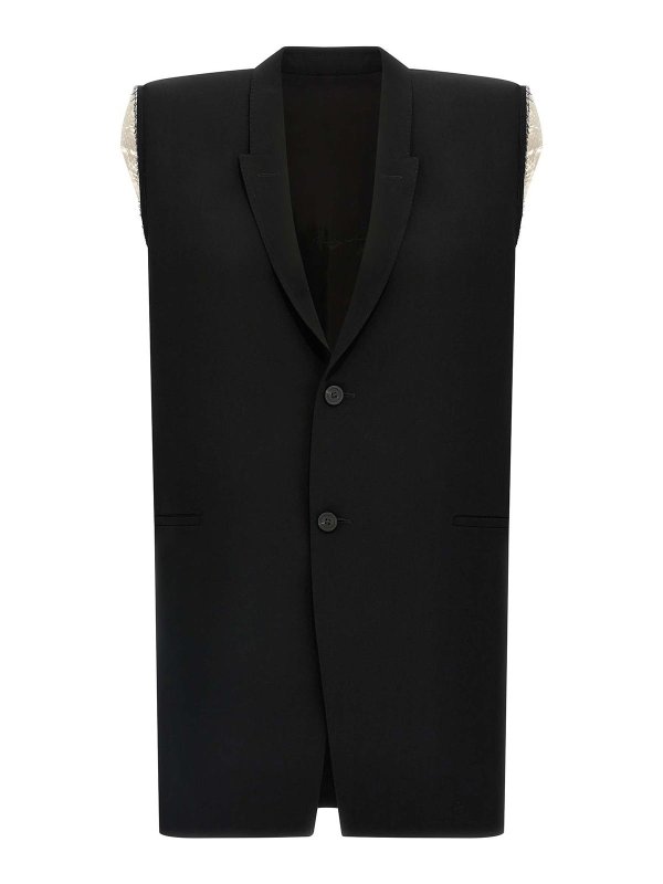 RICK OWENS: Chalecos - Chaleco - Negro