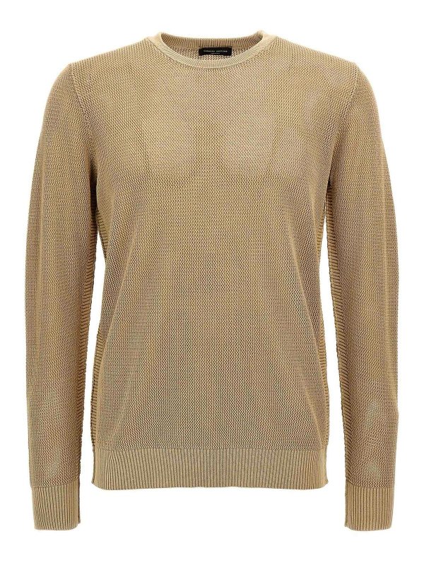 ROBERTO COLLINA: crew necks - Net Mesh