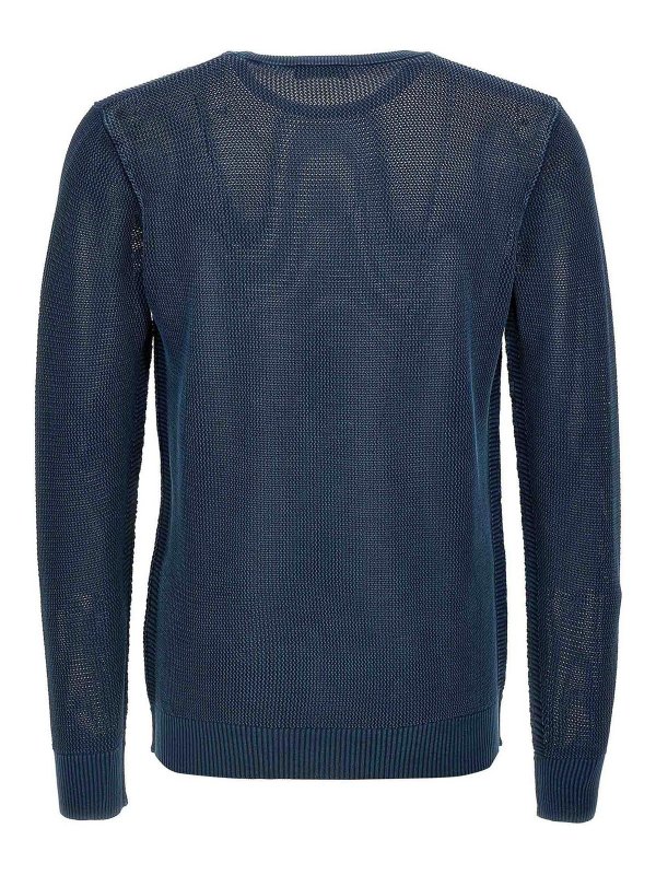 ROBERTO COLLINA: Pull col rond online - Pull Col Rond - Bleu