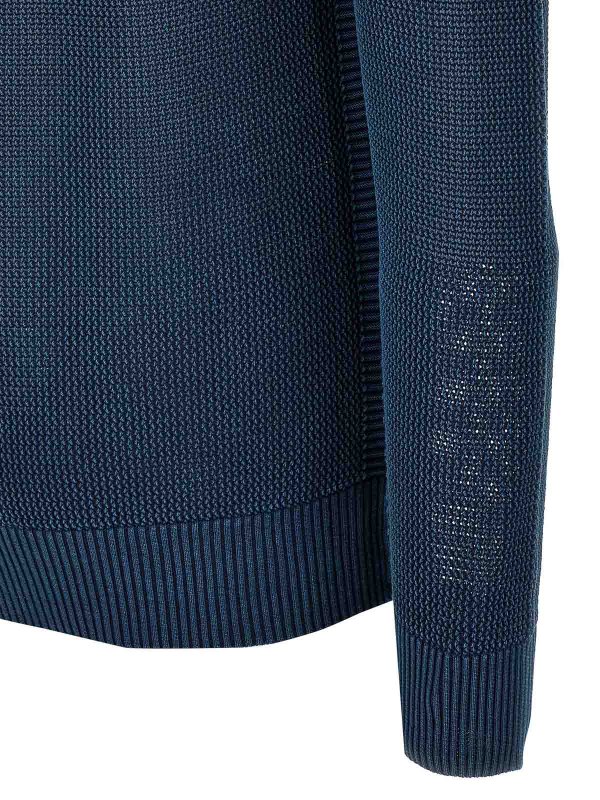 Pull Col Rond - Bleu shop online: ROBERTO COLLINA