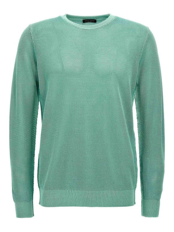 ROBERTO COLLINA: crew necks - Net Mesh