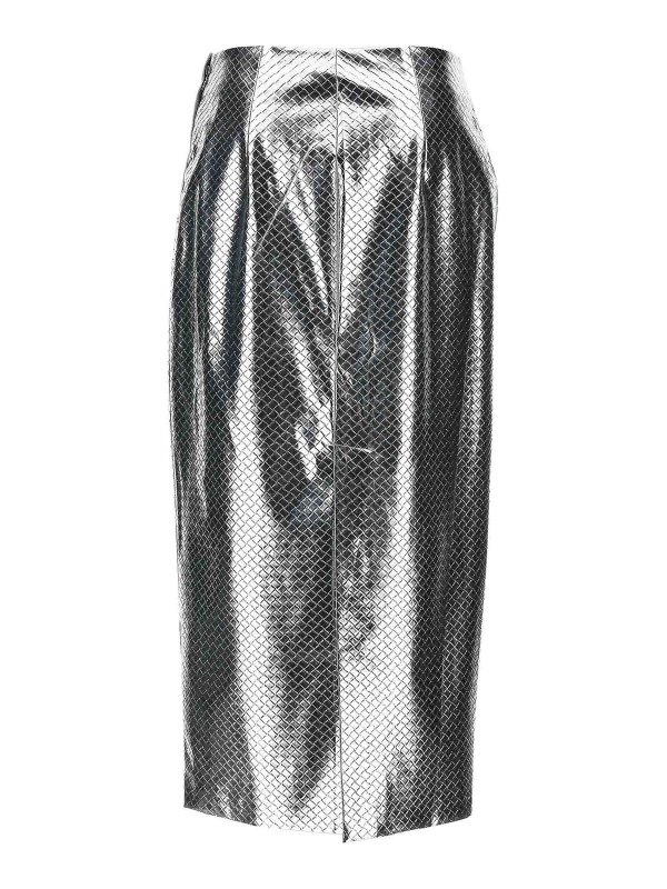 ROTATE Birger Christensen: Knielange und Midi Röcke online - Midirock - Silber