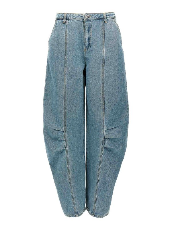 ROTATE Birger Christensen: Jeans évasés - Jean Bootcut - Bleu Clair