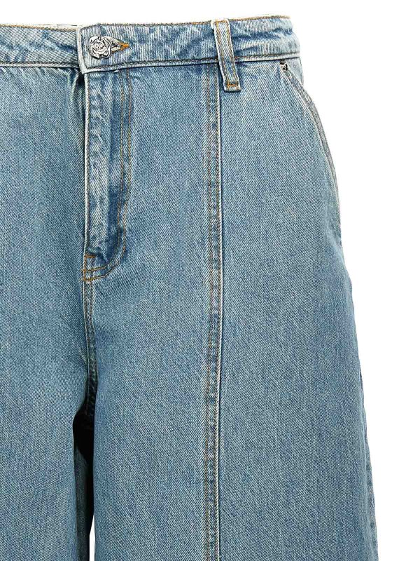 The Best Shops ROTATE Birger Christensen: Jeans évasés - Jean Bootcut - Bleu Clair