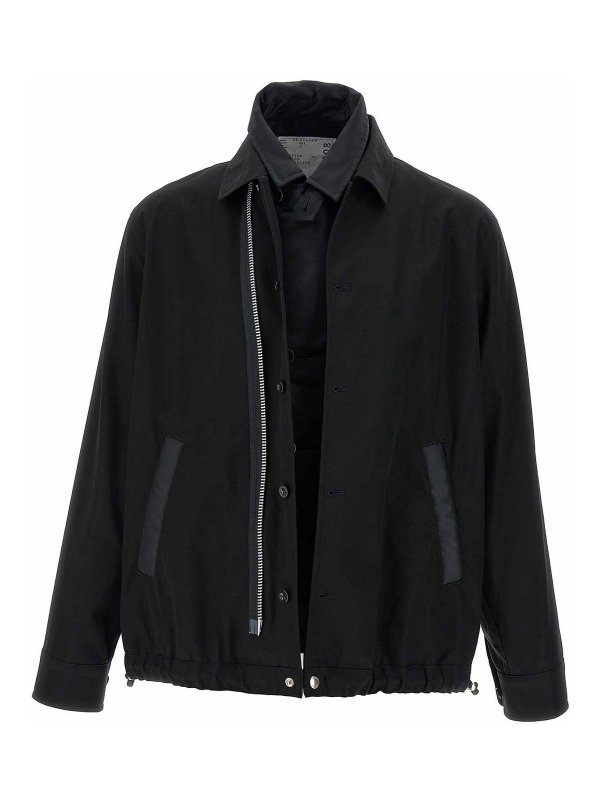 Sacai: blazers online - Double Layer Jacket