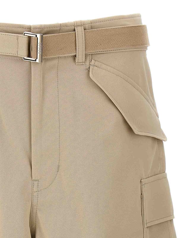 The Best Shops Sacai: Trousers Shorts - Cargo Bermuda Shorts