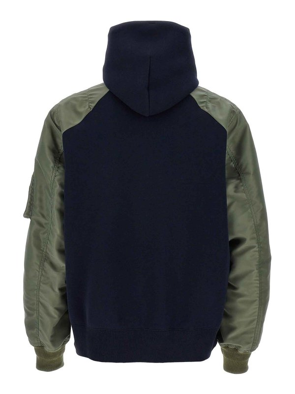 Sacai: Felpe e maglie online - Felpa con cappuccio di spugna