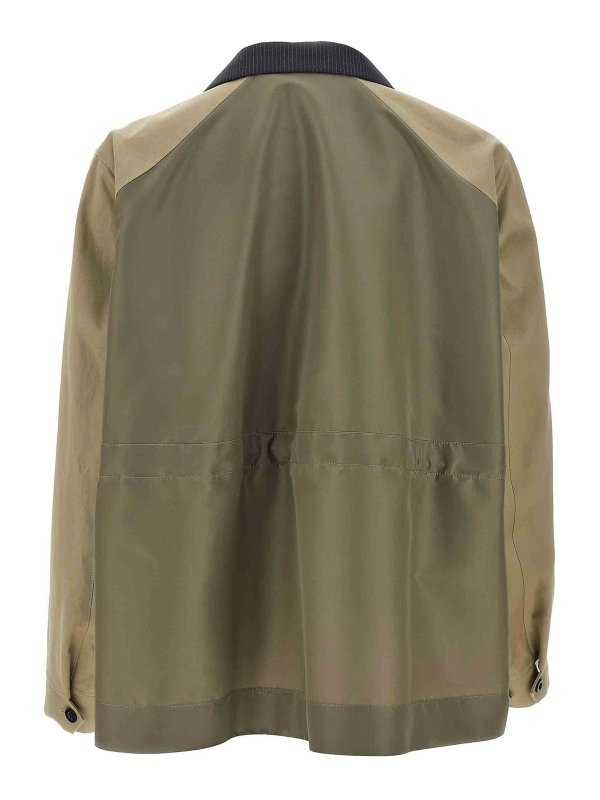 Sacai: blazers online - Doeskin Mix Jacket