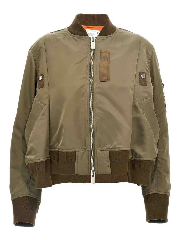 Sacai: bombers - Asymmetric Bomber Jacket