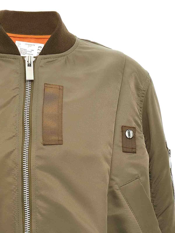 The Best Shops Sacai: bombers - Asymmetric Bomber Jacket