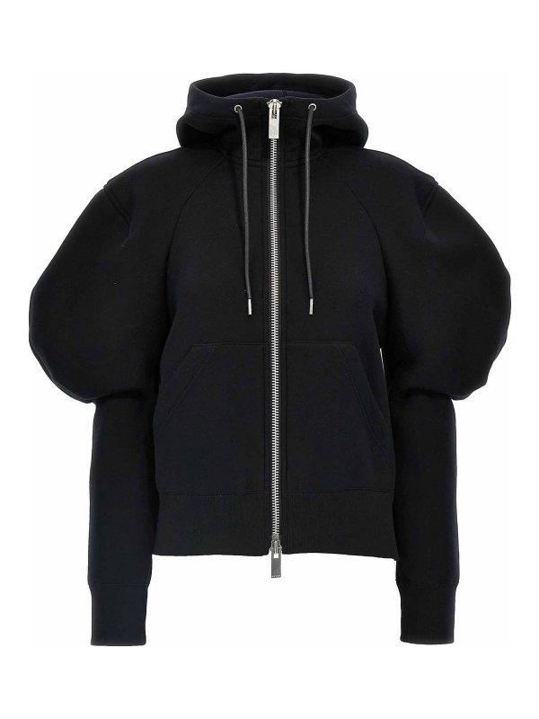 Sacai: スウェット＆セーター - スウェットシャツ/セーター - 黒