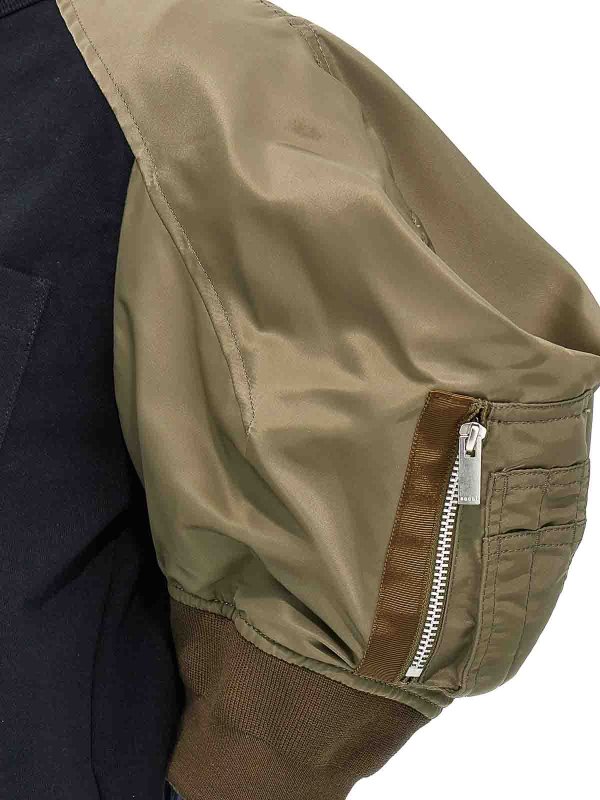 Nylon Insert T-Shirt shop online: Sacai