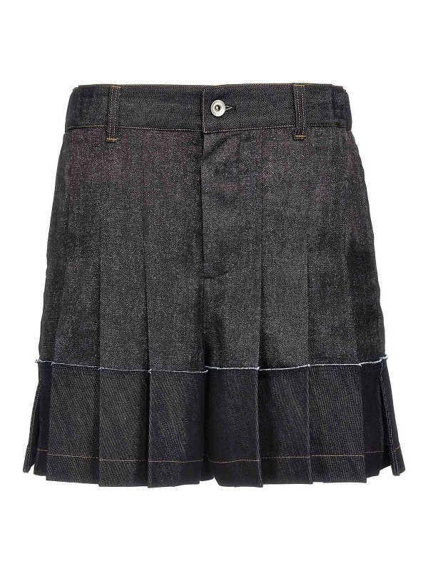 Sacai: Trousers Shorts - Flounced Shorts