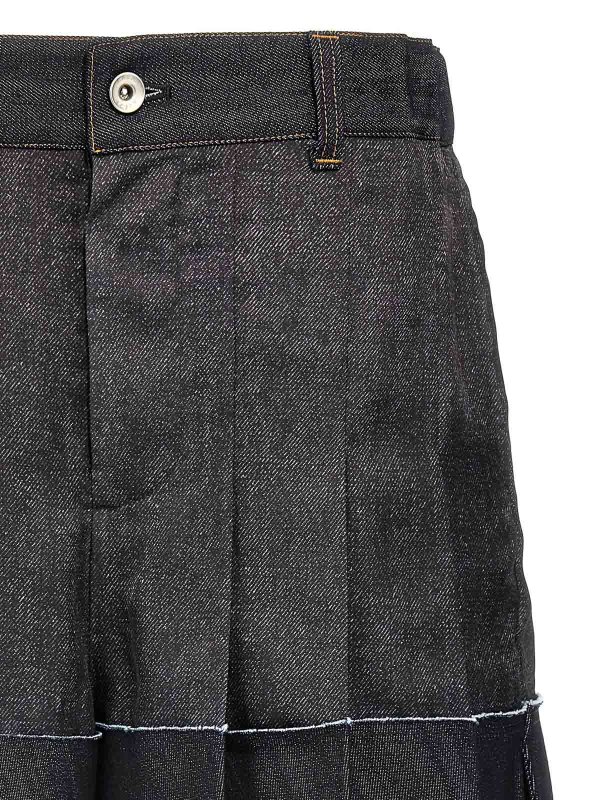 The Best Shops Sacai: Trousers Shorts - Flounced Shorts