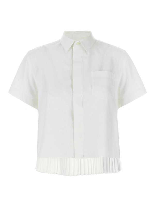Sacai: Camisas - Camisa - Blanco