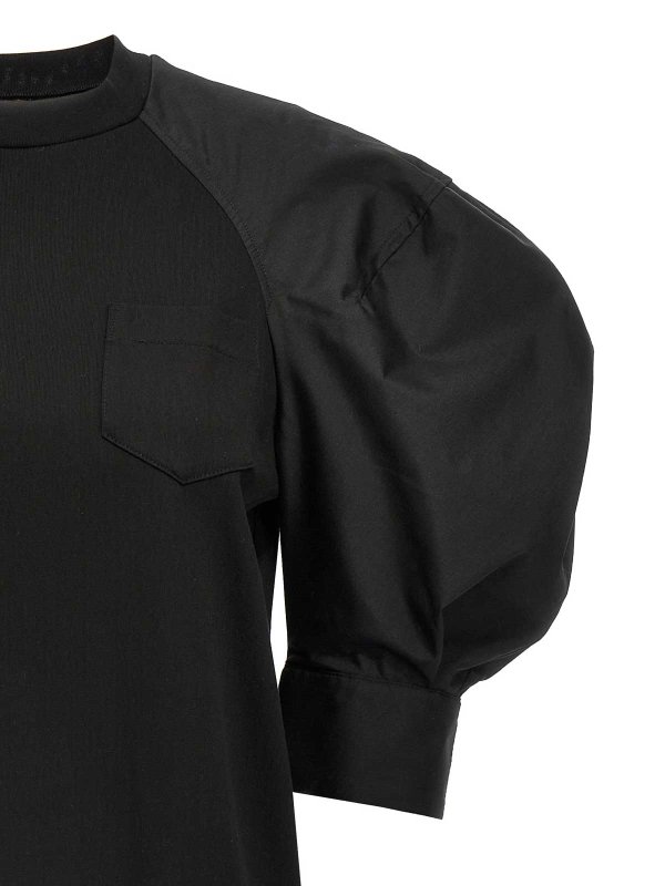 The Best Shops Sacai: T-shirts - T-Shirt - Schwarz