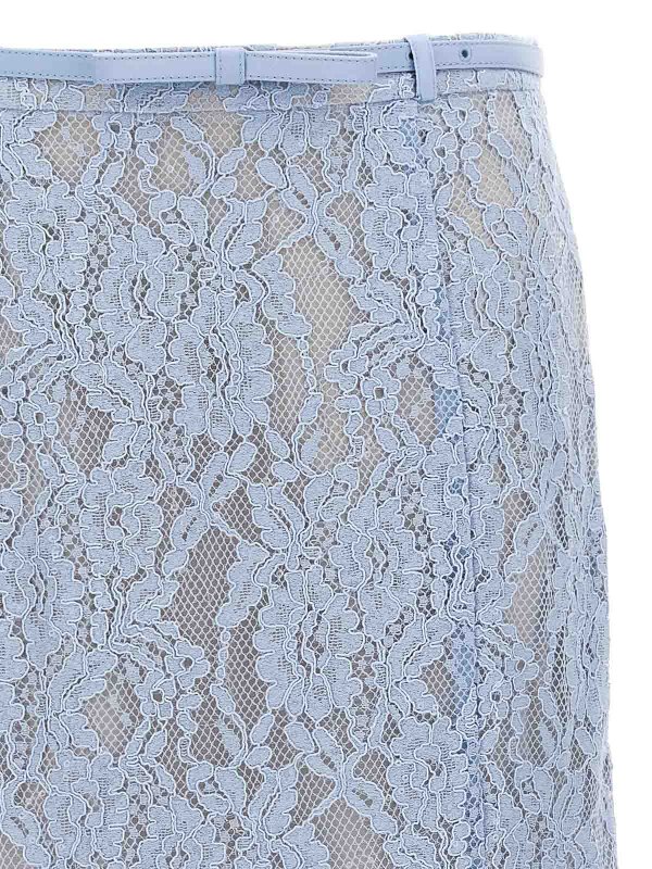 The Best Shops Self Portrait: Knielange und Midi Röcke - Midirock - Hellblau