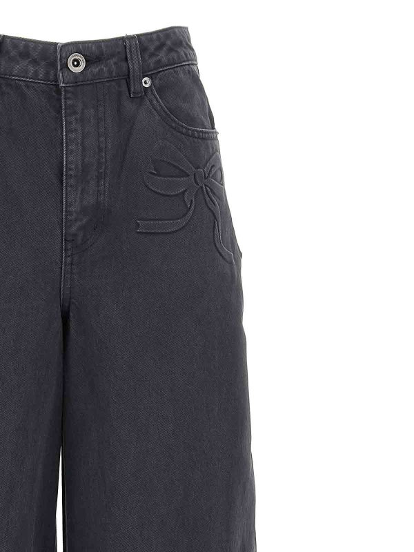 The Best Shops Self Portrait: Bootcut - Bootcut Jeans - Grau